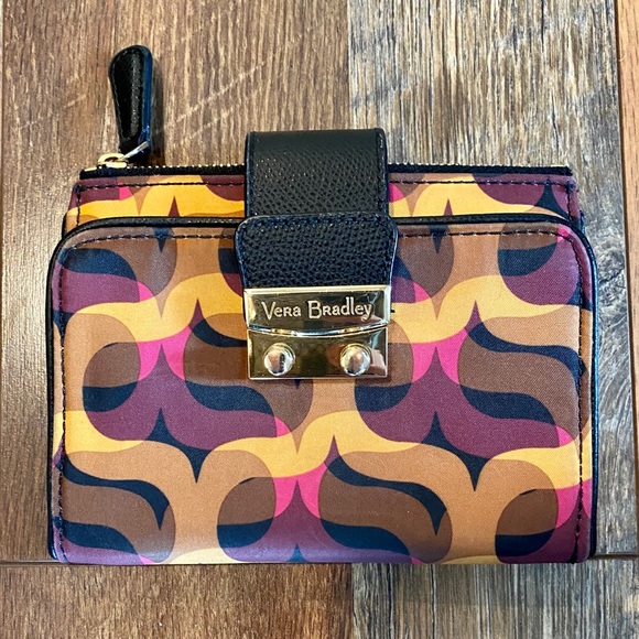 VERA BRADLEY Modern Lights Push Lock Wallet - Picture 4 of 11